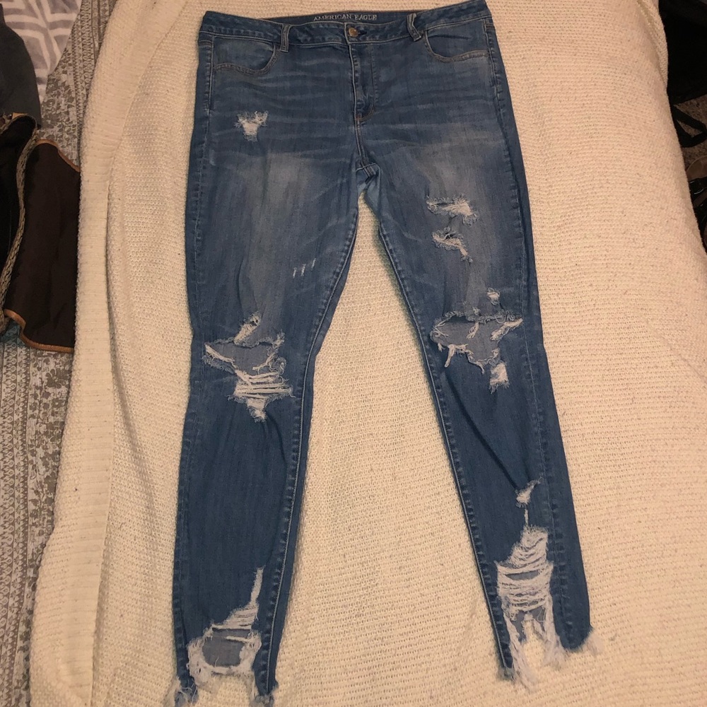 american eagle hi rise jegging